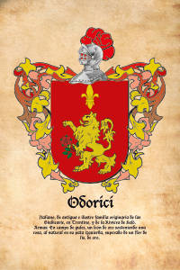 Escudo heráldico del apellido Odorici