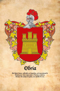 Escudo heráldico del apellido ODRIA