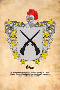 Escudo heráldico del apellido Oeo
