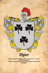 Escudo heráldico del apellido OGIER