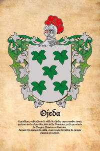 Escudo heráldico del apellido OJEDA