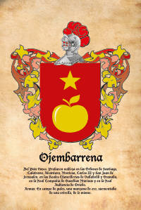 Escudo heráldico del apellido OJEMBARRENA