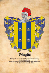 Escudo heráldico del apellido OLAGUE