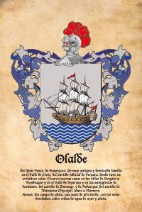 Escudo heráldico del apellido OLALDE