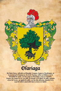 Escudo heráldico del apellido OLARIAGA