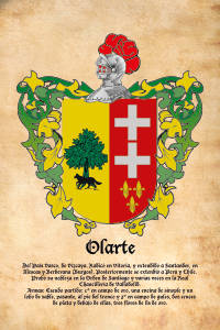 Escudo heráldico del apellido OLARTE