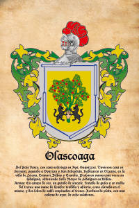 Escudo heráldico del apellido OLASCOAGA