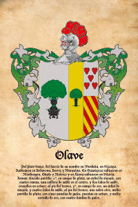 Escudo heráldico del apellido OLAVE