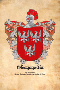 Escudo heráldico del apellido OLEAGAGOITIA
