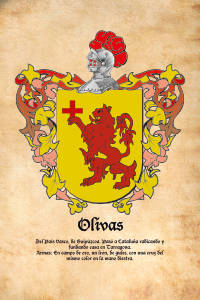 Escudo heráldico del apellido OLIVAS