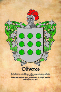 Escudo heráldico del apellido OLIVEROS