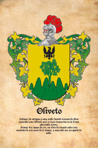 Escudo heráldico del apellido OLIVETO