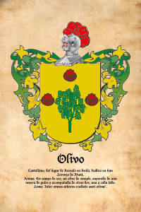 Escudo heráldico del apellido OLIVO