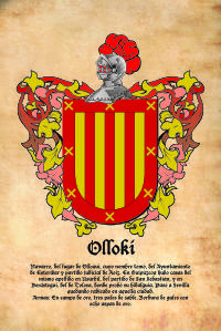 Escudo heráldico del apellido OLLOKI