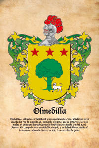 Escudo heráldico del apellido OLMEDILLA