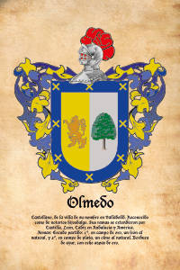 Escudo heráldico del apellido OLMEDO