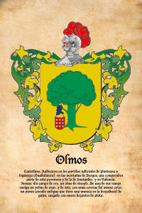 Escudo heráldico del apellido OLMOS