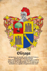 Escudo heráldico del apellido OLOZAGA