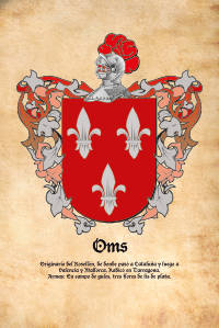 Escudo heráldico del apellido OMS