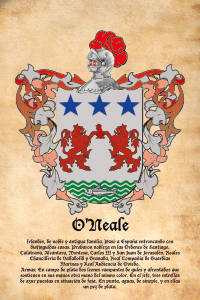Escudo heráldico del apellido O'NEALE