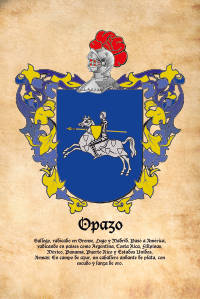 Escudo heráldico del apellido OPAZO