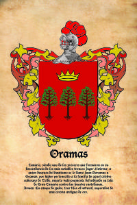 Escudo heráldico del apellido Oramás