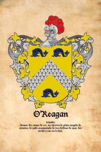 Escudo heráldico del apellido O'REAGAN