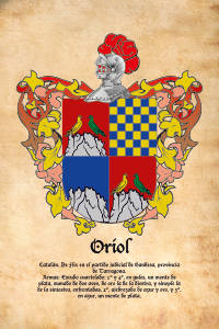 Escudo heráldico del apellido ORIOL