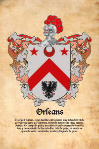 Escudo heráldico del apellido ORLEANS