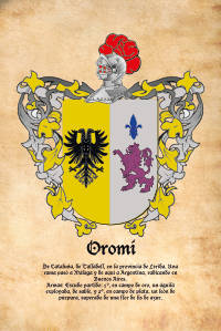 Escudo heráldico del apellido OROMI