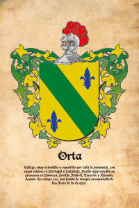 Escudo heráldico del apellido ORTA
