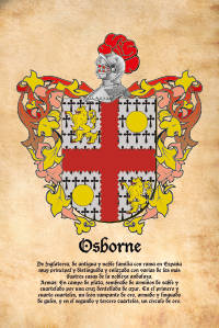 Escudo heráldico del apellido OSBORNE