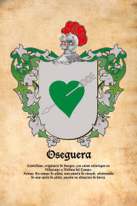 Escudo heráldico del apellido OSEGUERA