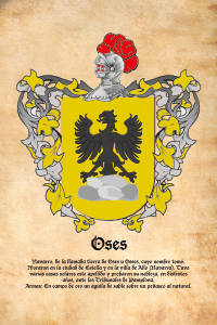 Escudo heráldico del apellido OSES