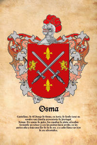 Escudo heráldico del apellido OSMA