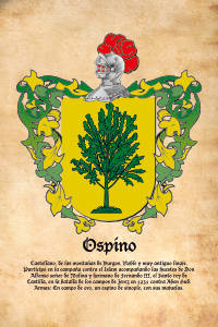 Escudo heráldico del apellido OSPINO