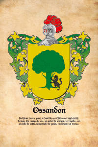 Escudo heráldico del apellido OSSANDON