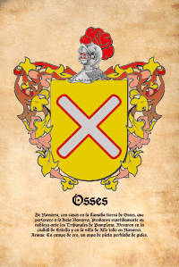 Escudo heráldico del apellido OSSES