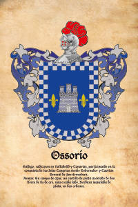Escudo heráldico del apellido OSSORIO