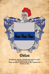 Escudo heráldico del apellido OSTOS