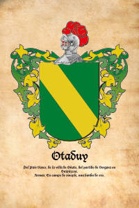 Escudo heráldico del apellido OTADUY
