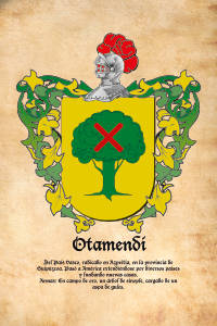 Escudo heráldico del apellido OTAMENDI