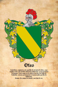 Escudo heráldico del apellido OTEO