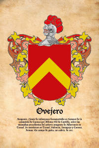 Escudo heráldico del apellido OVEJERO