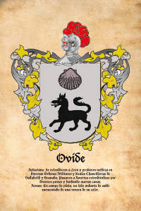 Escudo heráldico del apellido OVIDE