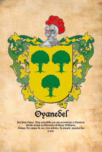 Escudo heráldico del apellido Oyanedel