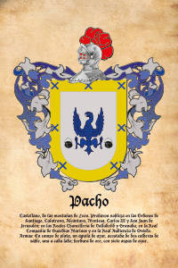 Escudo heráldico del apellido PACHO