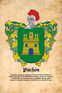 Escudo heráldico del apellido PACHON