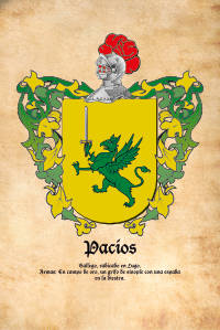 Escudo heráldico del apellido PACIOS