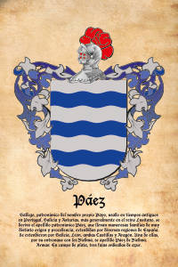 Escudo heráldico del apellido PAEZ